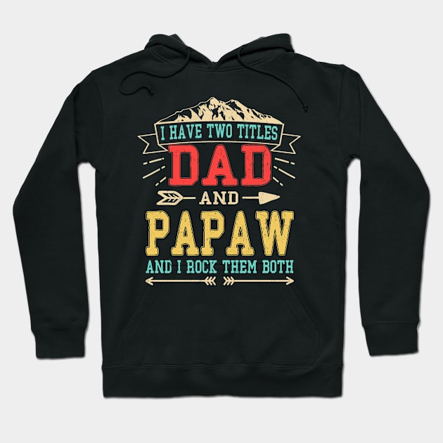 I have two titles dad and papaw Hoodie by Leosit